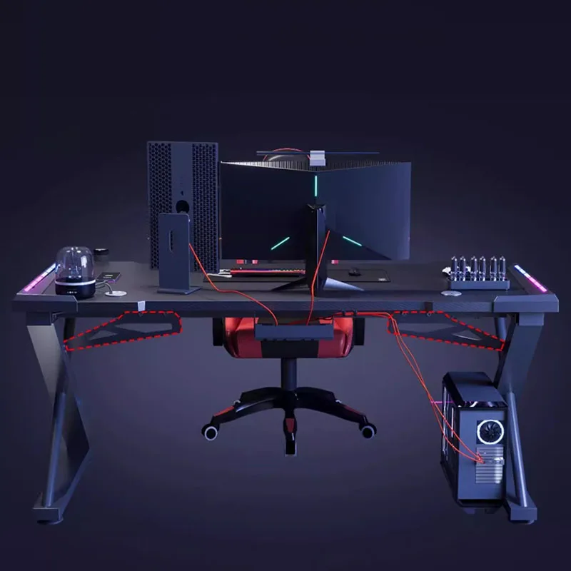 Gemming Table Bureau Gaming Desk Setup Accessories Coffee Tables Furniture Room Chairs Tv Supports Chiffon Desks Study Coffe - Image 3