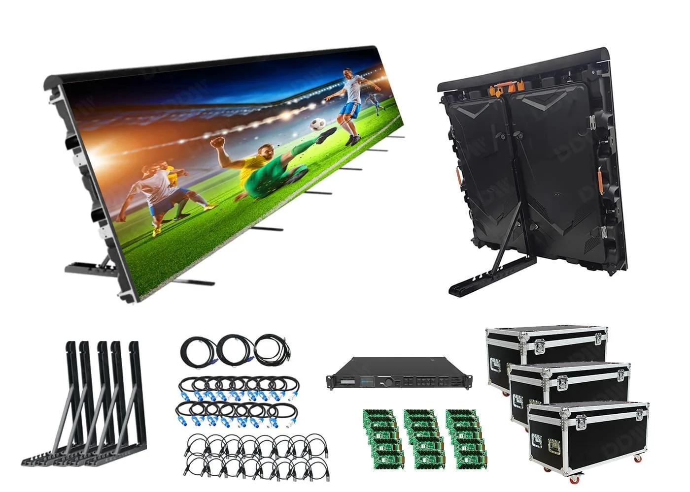Stadium advertising LED video wall outdoor LED large screen960*960mm Die-cast aluminum cabinet P4 LED outdoor screen wholesale - Image 6