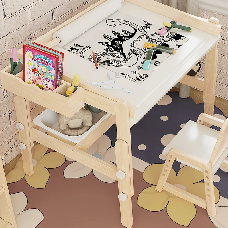 Baby Desk Child Children Table Children's Tables Kids Chair Set Study Students Chairs Student Mesitas De Noche Room Desks - Image 3