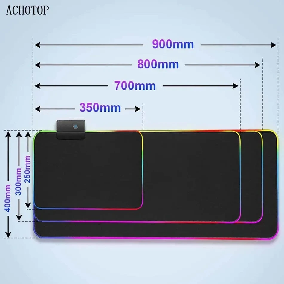 Alfombrilla RGB Gaming Mouse Pad Solar System Large Mousepad Rubber Mouse Mat LED Non-slip Desk Mats Keyboard Mat 900x400mm XXL - Image 6