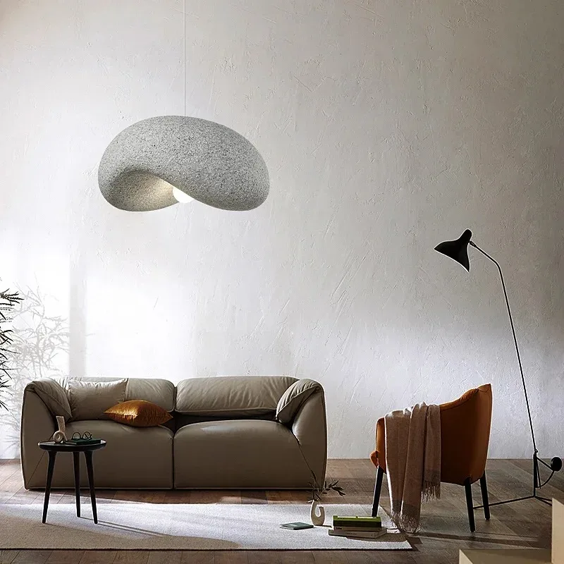 Wabi sabi pendant light Nordic Minimalist Cream Style Led white hanging lamp Living Dining Room Home Decor coffee tables light - Image 4