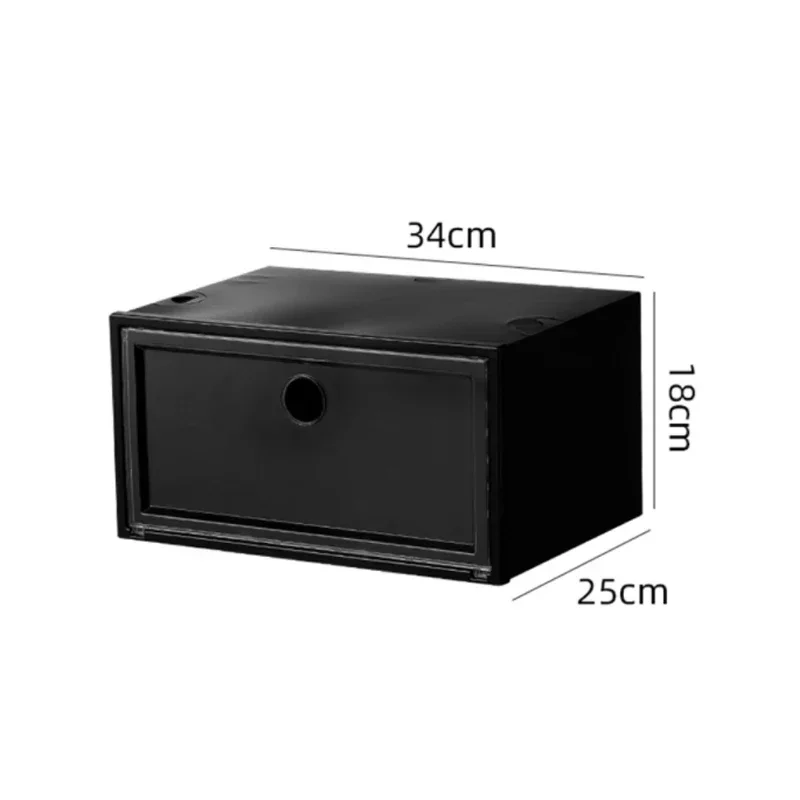 1pcs/set AJ Sneakers Box plastic shoe box Stackable Cabinet Storage Box high-top Dustproof AJ shoes organizers Shoe Rack - Image 5