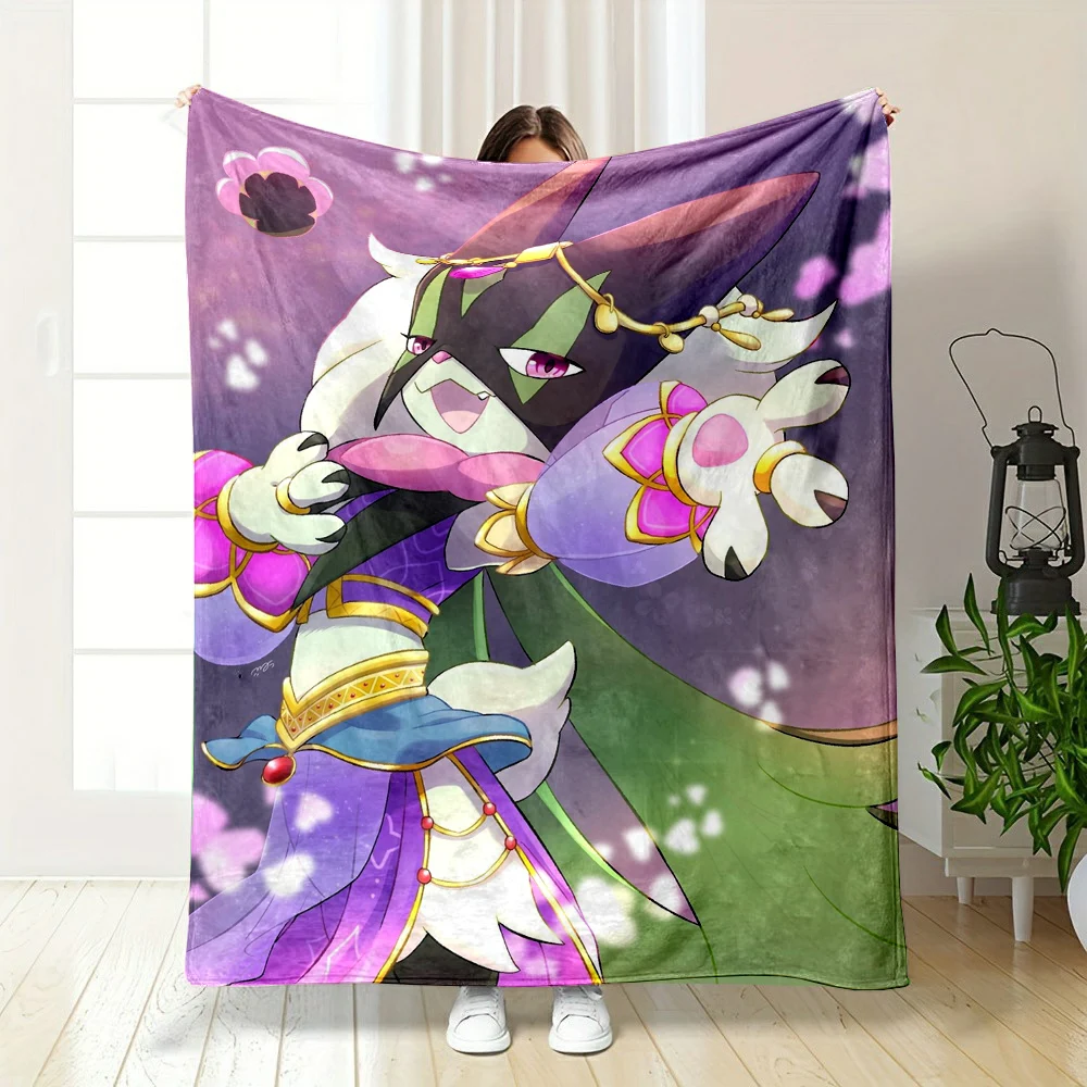 6Size Pokémon Meowscarada Pattern Blanket Warm Soft Fluffy Kids and Adult Sofa Bed Throw Blanket Suitable Outdoor Travel Camping - Image 6