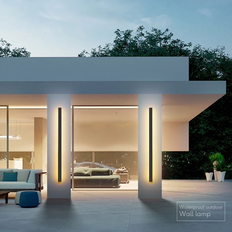 Waterproof outdoor wall lamp LED Long wall lamp IP65 Aluminum Light Garden Villa porch Sconce Light 110V 220V Sconce Luminaire - Image 4