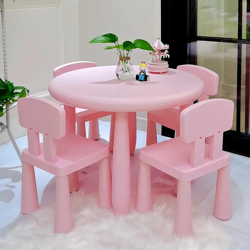 Children's Tables and Chairs Writing Set Small Junior Desk Chair Children Writing Desk Home Kindergarten Desk Chair - Image 3