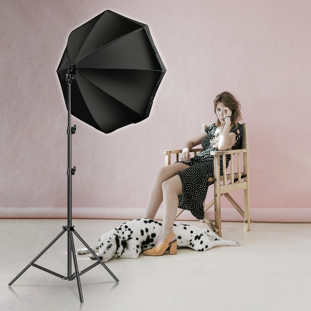 Black Softbox Octagon Lighting Boom Arm Kits Soft box for Photography Background Accessories Flash System Photo Studio Equipment - Image 6