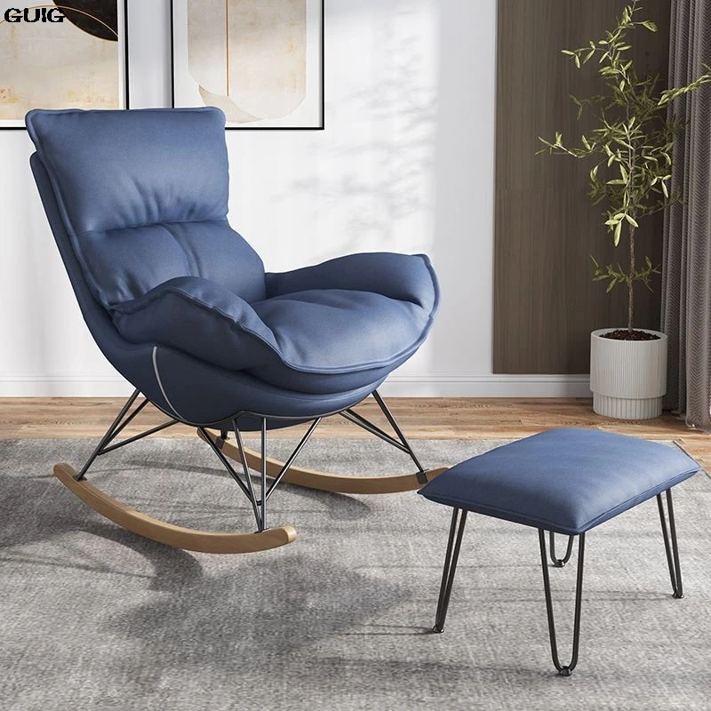 GUIG Rocking Chair Lounger Lounger Home Light Luxury Rocking Chair Living Room Nap Balcony Single Sofa Chair Hot New - Image 5