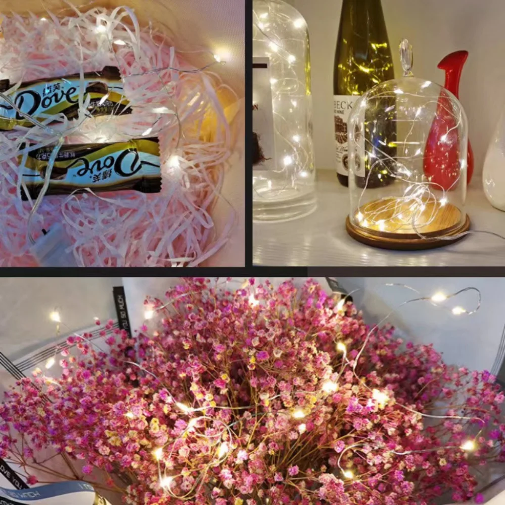 3/10/20M USB LED String Lights Copper Silver Wire Garland Light Waterproof Fairy Lights For Christmas Wedding Party Decoration - Image 6