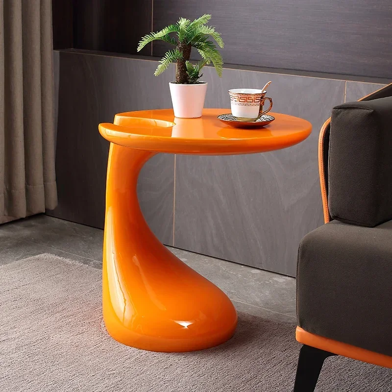 Coffee Table, Creative Modern Fashionable Small Coffee Table for Living Room, Simple and Personalized Balcony Small Round Table - Image 2