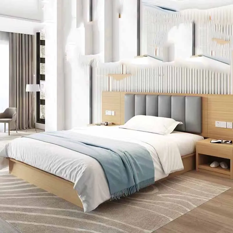 wood waterproof soft double bed european bedroom wooden modern queen beds twin luxury upholstered camas de dormitorio furniture - Image 5