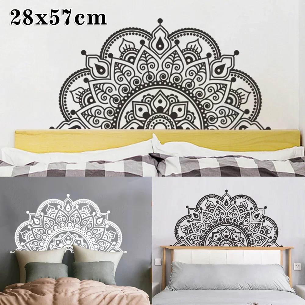 28*57cm Removable Mandala Art Vinyl Wall Stickers Home Room Decal Headboard Decoration Home Decoration Stickers - Image 6