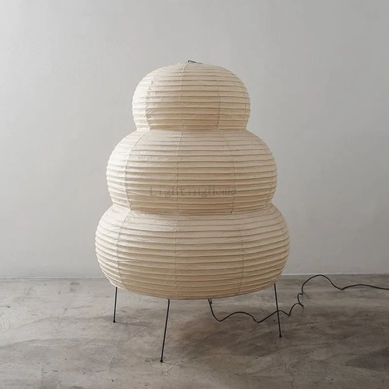 Japanese Design Akari Wabi-sabi Table Lamp White Rice Paper Decorative Desk Lights for Bedroom Living/Dining Room Study Loft - Image 5