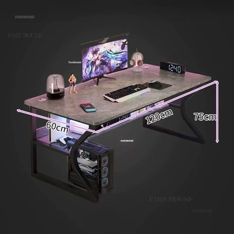 Home Bedroom Workbench Gaming Tables Simple Dormitory Desktop Computer Desks Office Furniture Student Study Writing PC Desk GM - Image 6