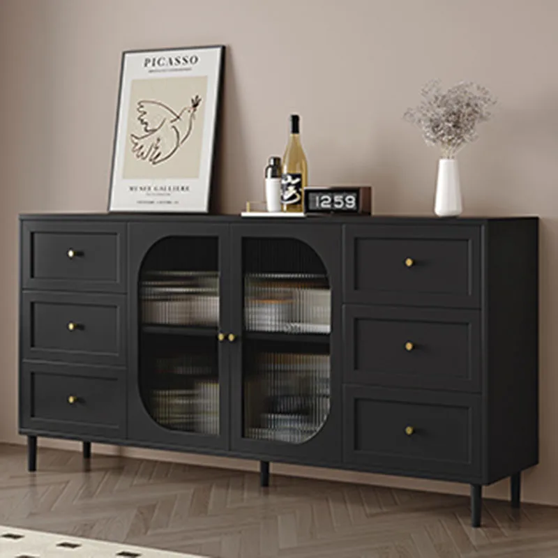 Cheap Cabinets Display Cabinet Luxury Living Room Furniture Buffet The Black Wooden Modern Gabinete Curio Locker Closet Plastic