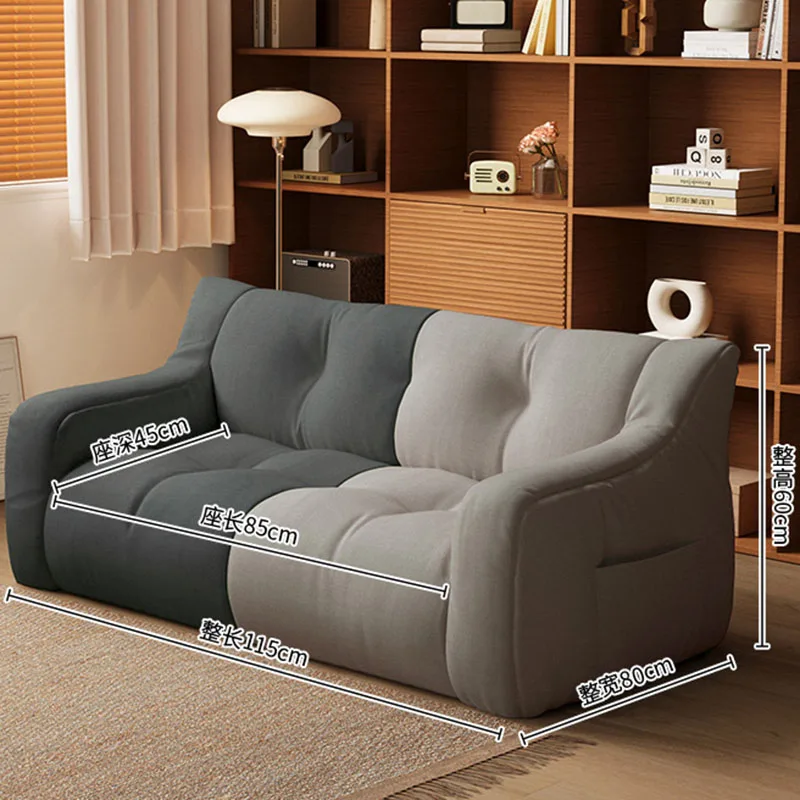 Modern Small Sofa Lazy Leisure Balcony Floor Luxury Home Sofa Recliner Italian Living Room Sofás Para Salón Postmodern Furniture - Image 2