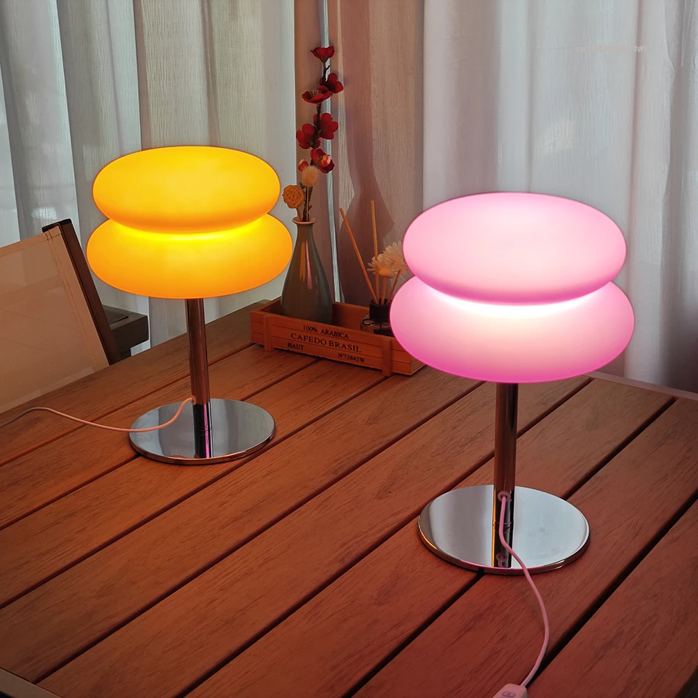 Bauhaus retro table lamp bedroom bedside living room Nordic mushroom lamp 9-level brightness dimming ambient light - Image 5