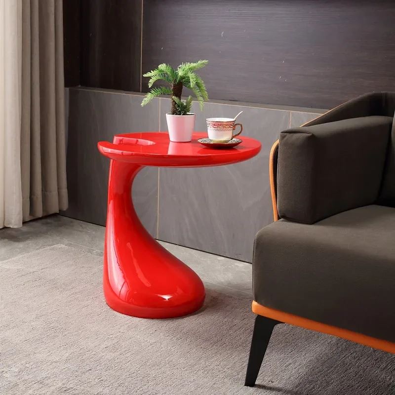 Coffee Table, Creative Modern Fashionable Small Coffee Table for Living Room, Simple and Personalized Balcony Small Round Table - Image 3