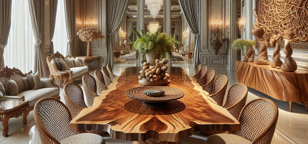 Opulent Organics: Natural Materials in High-End Furniture Design