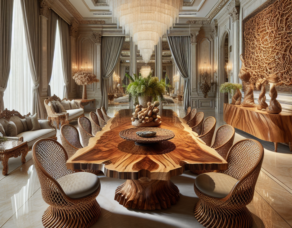 Opulent Organics: Natural Materials in High-End Furniture Design