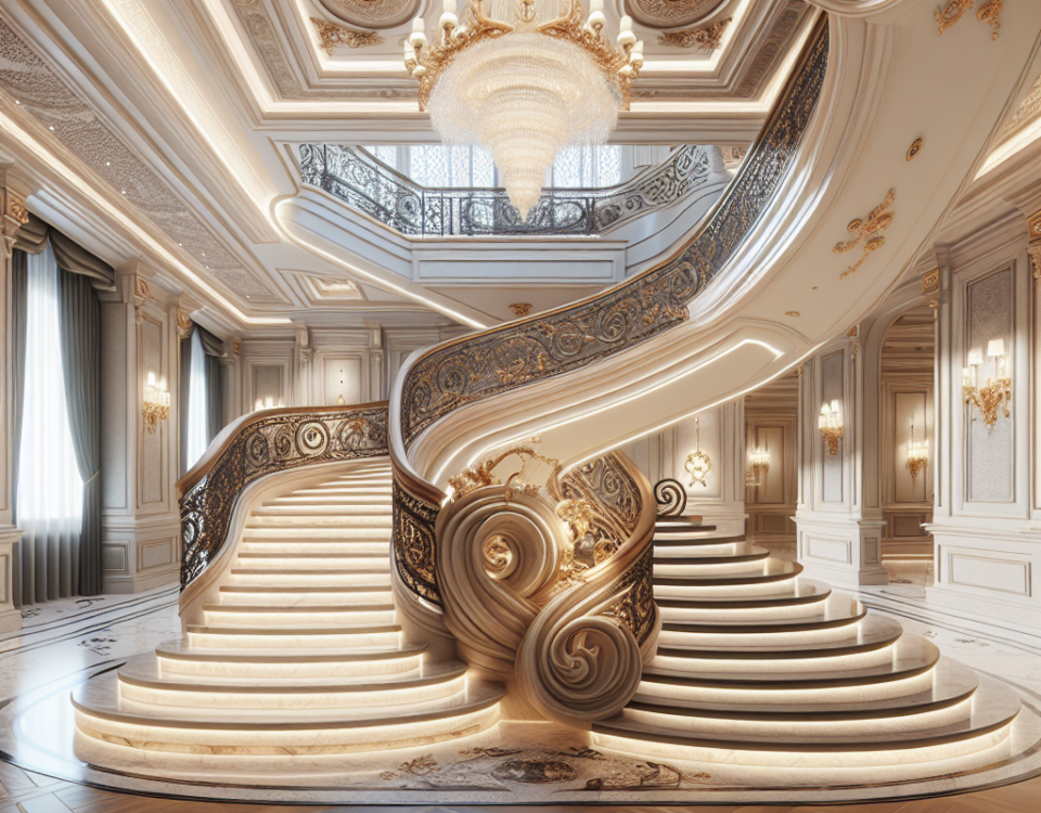Sculptural Staircases: Elevating Vertical Transitions in Luxury Homes