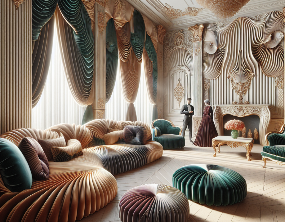 The Power of the Pleat: Folded Forms in High-End Interiors